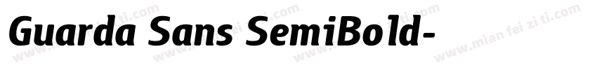 Guarda Sans SemiBold字体转换